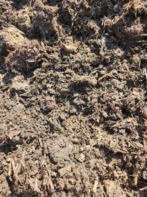 Heap of standard Mushroom Compost for soil conditioning in Pretoria.